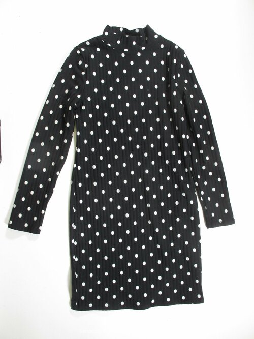 Šaty dl rukáv s puntíkem secondhand