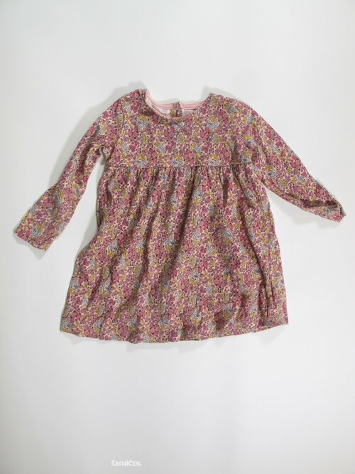 Tunika-šaty dl rukáv s kytkami secondahnd