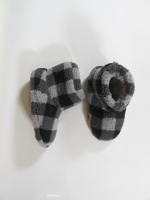 Bačkory pro kluky kostkované outlet