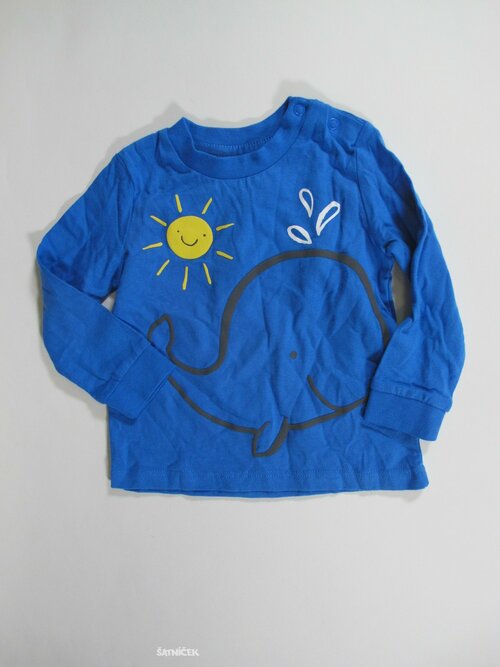 Triko dl.rukáv pro kluky modré secondhand