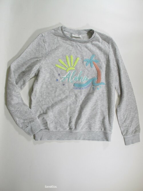 Šedá mikina pro holky secondhhand