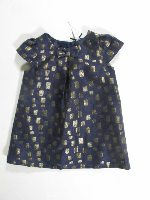 Šaty modro zlaté pro holky secondhand