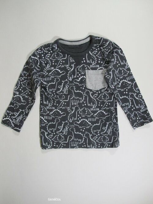 Triko dl.rukáv pro kluky s dinosaury  secondhand