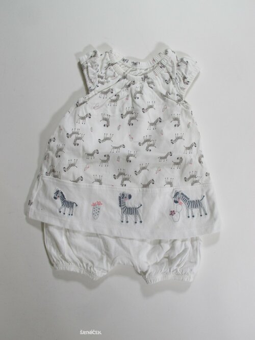 Letní overal se zebrami pro holky secondhand