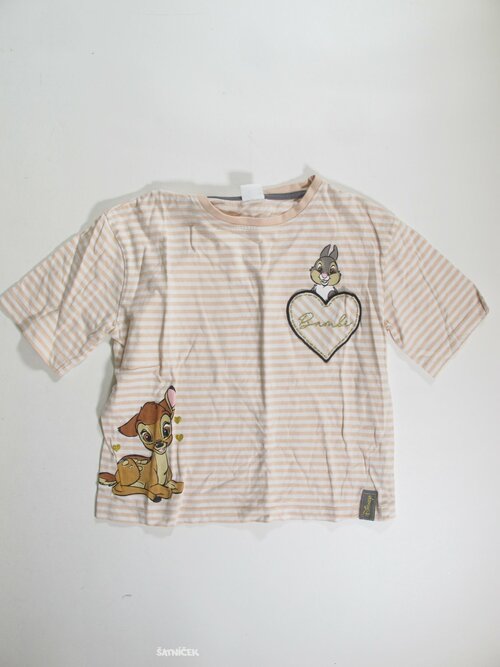 Triko pro holky s pruhem crop secondhand