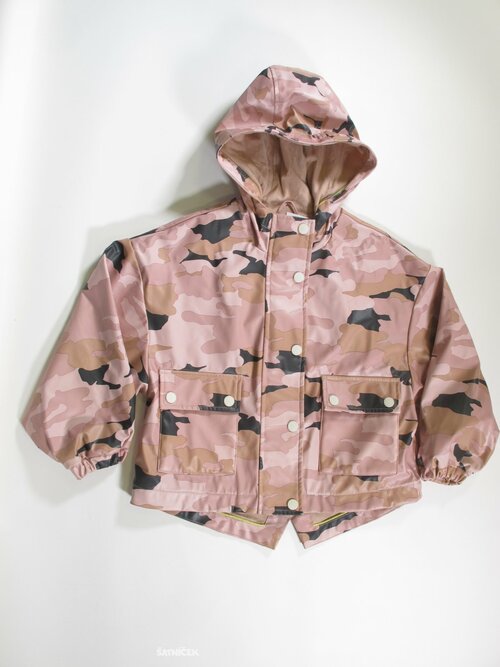 Pogumovaná bunda maskáčová pro holky secondhand