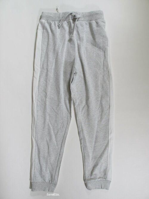 Tepláky pro kluky šedo bílé nové