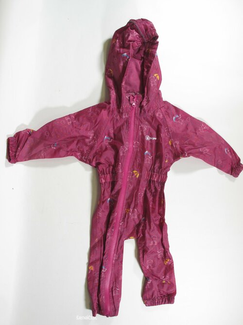 Šustákový overal s obrázky pro holky secondhand