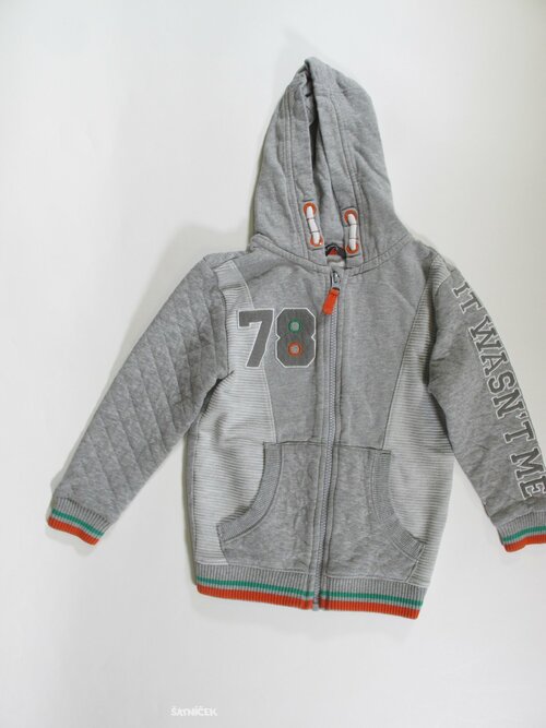 Šedá mikina pro kluky secondhand