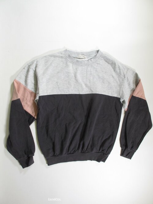 Mikina pro holky šedo růžová secondhand