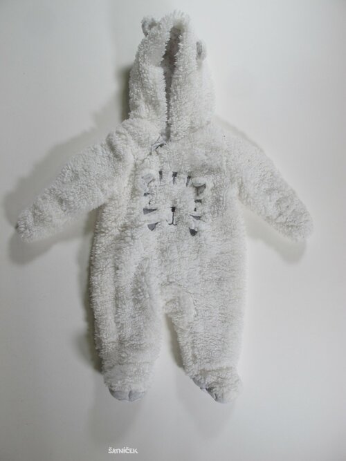 Přechodová kombinéza bílá secondhand