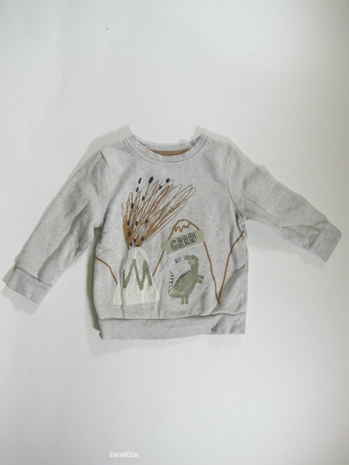 Šedá mikina pro kluky secondhand