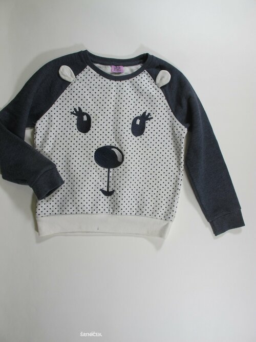 Puntíkovná mikina pro holky secondhand