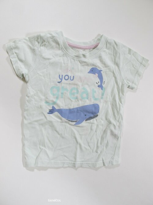 Zelenkavé triko pro holky secondhand