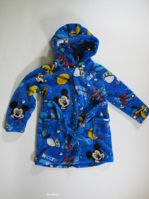 Obrázkový župan pro kluky modrý secondhabd