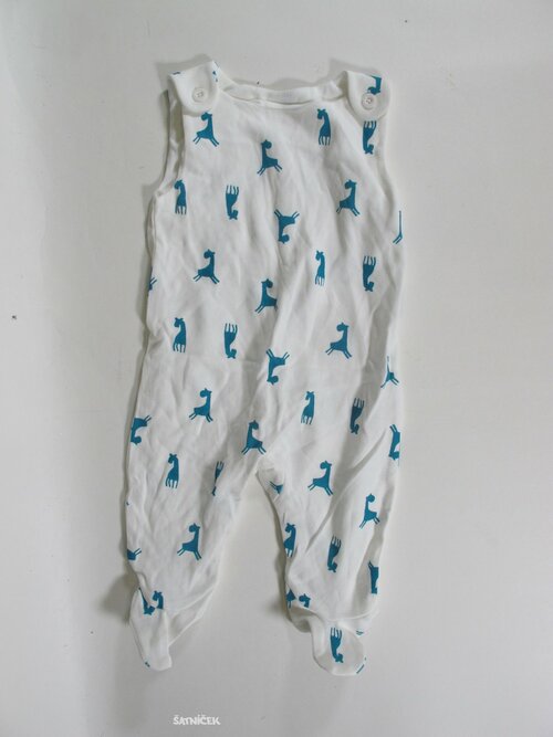 Dupačky pro kluky zeleno bílé secondhand