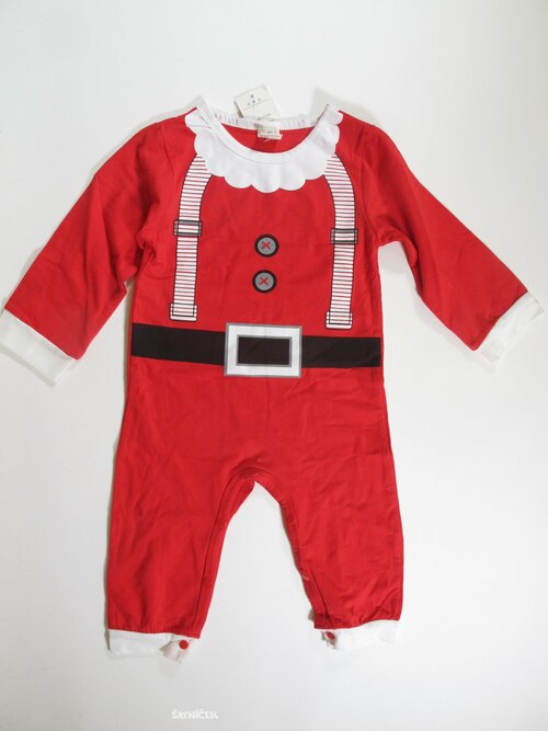 Vánoční overal pro děti červený outlet