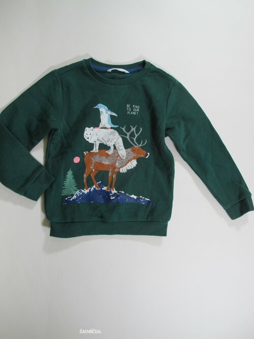 Mikina pro kluky zelená secondhand