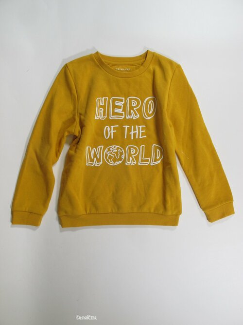 Mikina pro kluky okrová secondhand