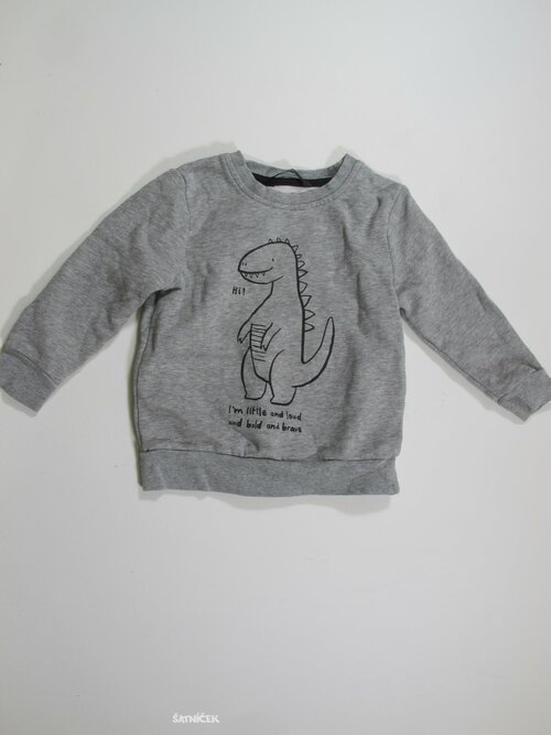 Šedá mikina pro kluky secondhand