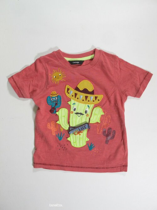 Triko pro kluky cihlové secondhand