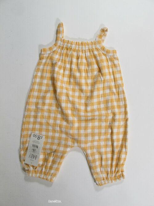 Overal pro holky kostkovaný secondhand