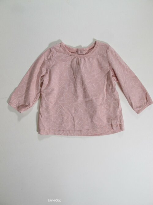 Triko dl.rukáv se srdíčky secondhand