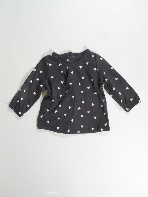 Triko dl.rukáv se srdíčky secondhand