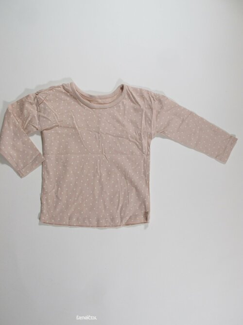 Triko dl.rukáv pro holky bílo růžové secondhand