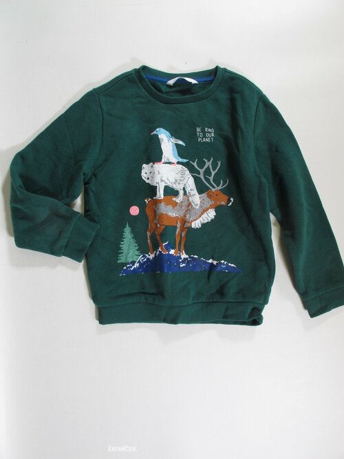 Zelená mikina pro kluky secondhand