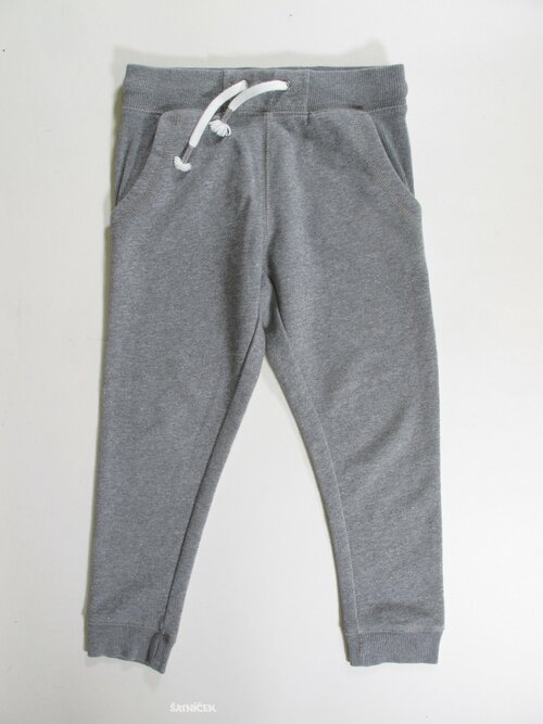 Tepláky pro holky šedo stříbrné secondhand