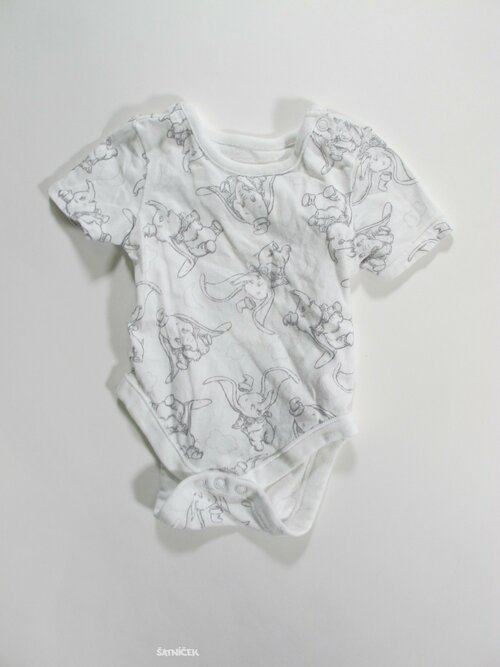 Bílé body pro kluky se slony secondhand