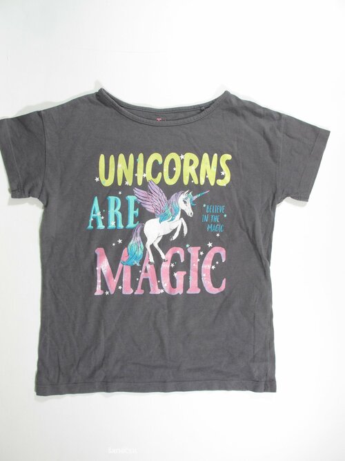 Triko pro holky s obrázky šedé secondhand