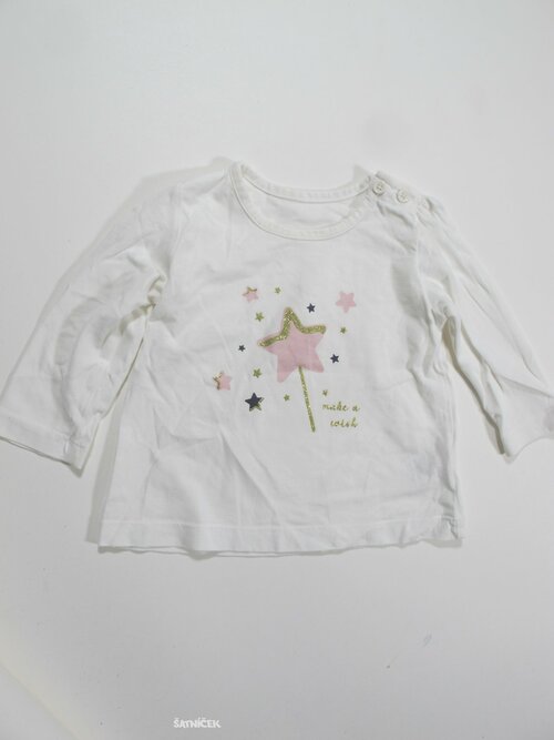 Triko dl.rukáv pro kholky bílé secondhand