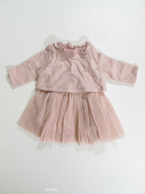 Šaty pro holky dl rukáv růžové secondhand