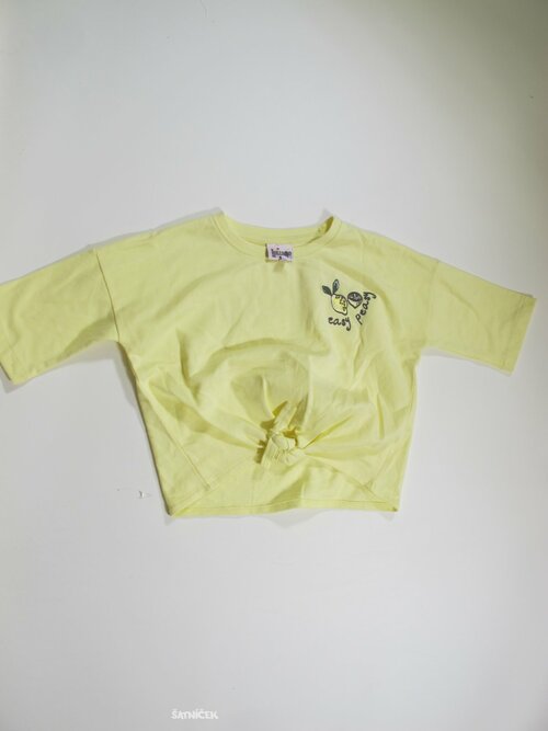 Slabší mikina pro holky žlutá crop secondhand