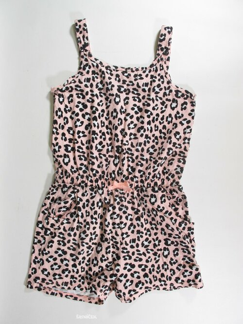 Letní overal pro holky se vzorem secondhand