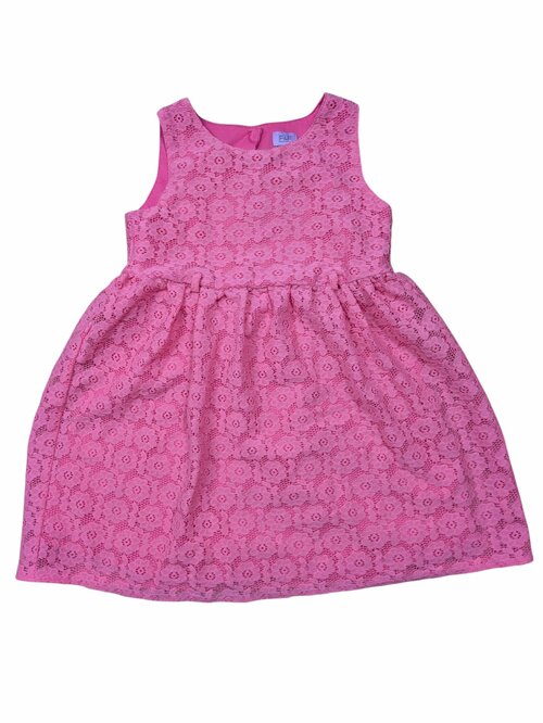 Růžové šaty s květinami secondhand