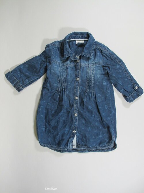 Modrá džíová košile pro holky secondhand