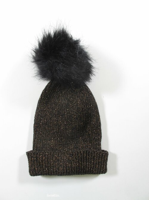 Zimní čepice zlato černá pro holky secondhand