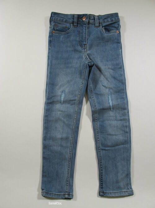 Džínové kalhoty pro holky modré secondhand