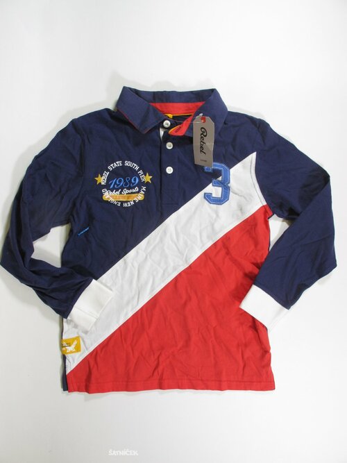 Triko dl.rukáv pro kluky trojbarevné outlet 