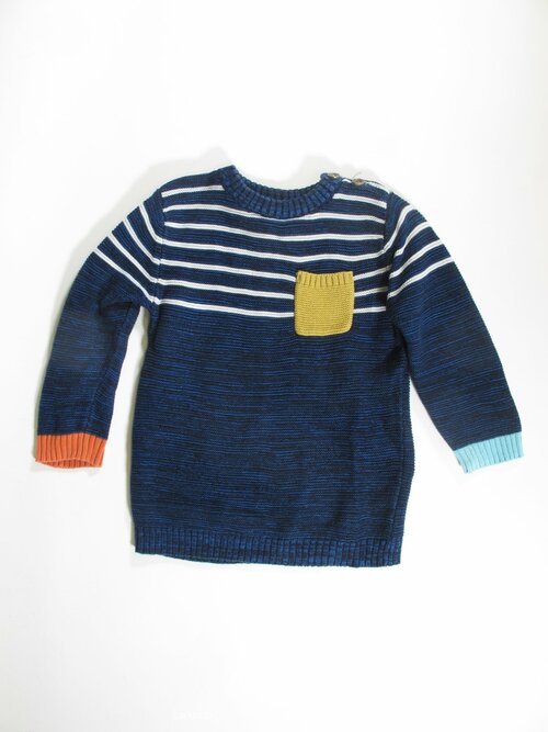 Svetr pro kluky modro bílý secondhand