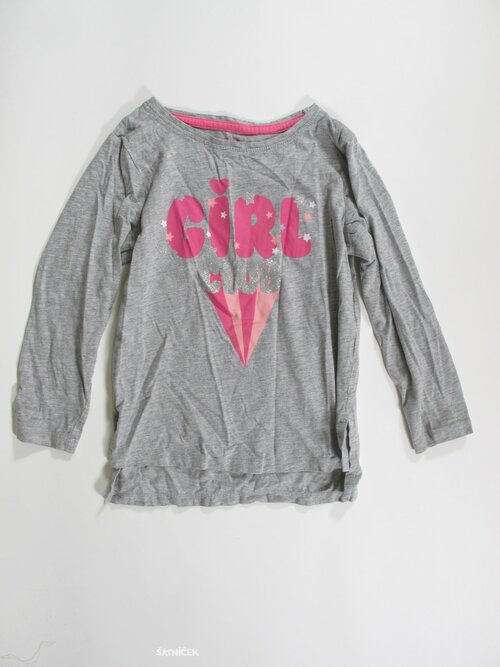 Triko dl.rukáv šedé pro holky secondhand