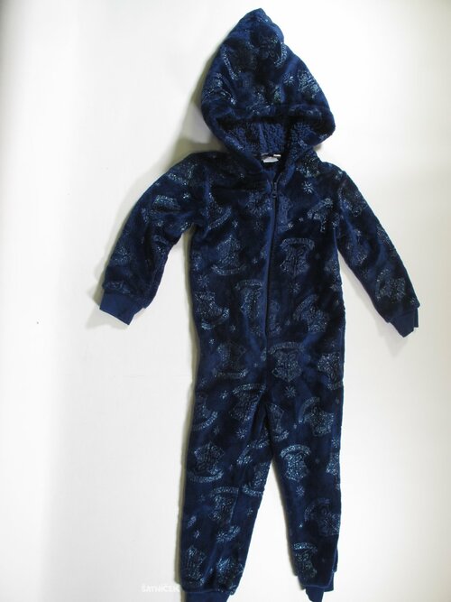Modrý fleesový overal pro holky secondhand