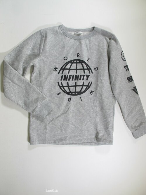 Šedá mikina pro kluky secondhand