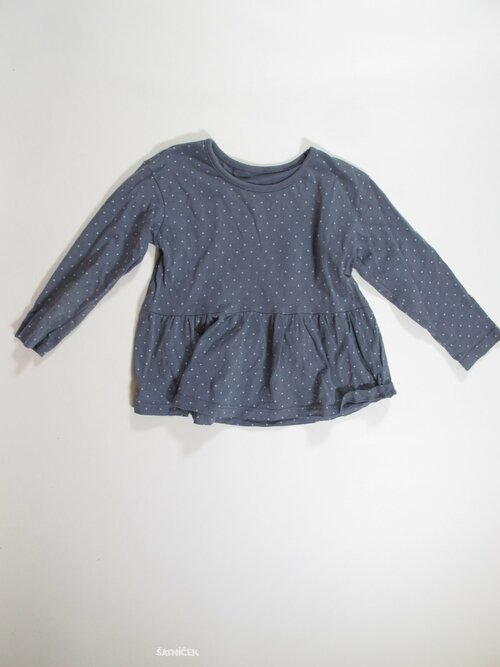 Triko dl.rukáv pro holky s puntíkem    secondhnad