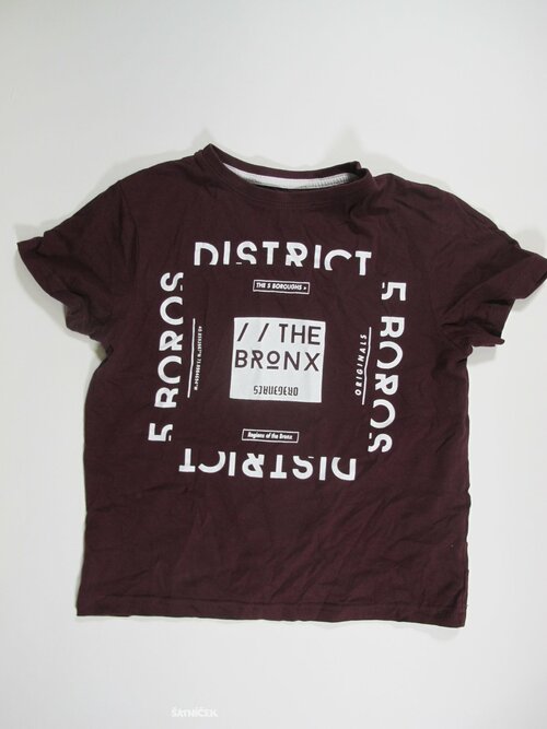 Triko pro kluky vínové secondhand