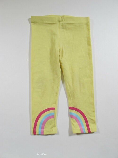 Žluté legíny s duhou second hand