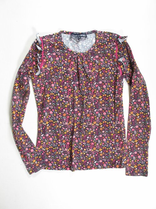 Triko dl.rukáv pro holky s kytkami secondhnad